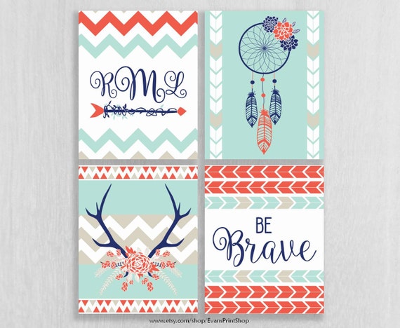 CANVAS Tribal Nursery Art Tribal Nursery Decor Tribal