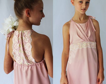 Girls sewing pattern, girls dress pattern, bridesmaid dress pattern, flower girl dress pattern, girls formal pattern, TAHLIA TOP & DRESS