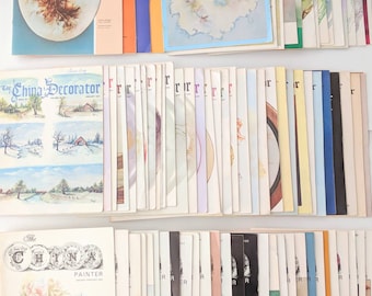 80 issues China Painting Magazines Porcelain Artist The China Painter The China Decorator 1970s 1980s