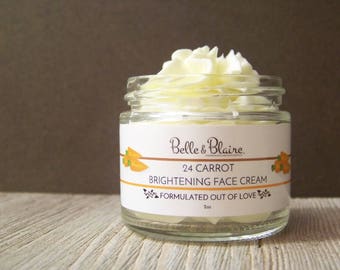 24 Carrot Brightening Facial Cream- Scar Cream- Fade Cream- lightening Cream- Natural Cream- Dull Skin Cream- Hyperpigmentation Cream- Acne