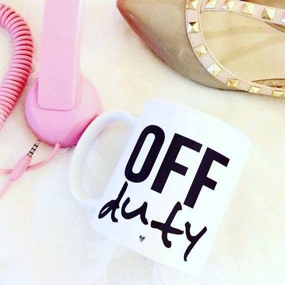 Off Duty Mug | Ceramic Coffee Mug , Drinkware, Fun Mugs, Conversion Pieces