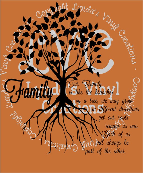 Download Our Family Tree SVG/Silhouette digital download cut file