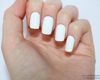 Matte white short square nails, Nail designs, Nail art, Nails, Stiletto nails, Acrylic nails, Short square nails, Fake nails, False nails