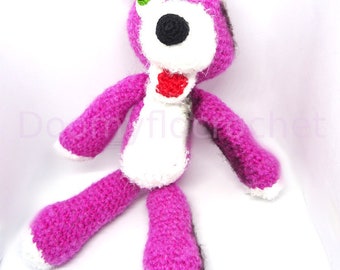 Breaking Bad Pink Teddy Bear plush crochet style