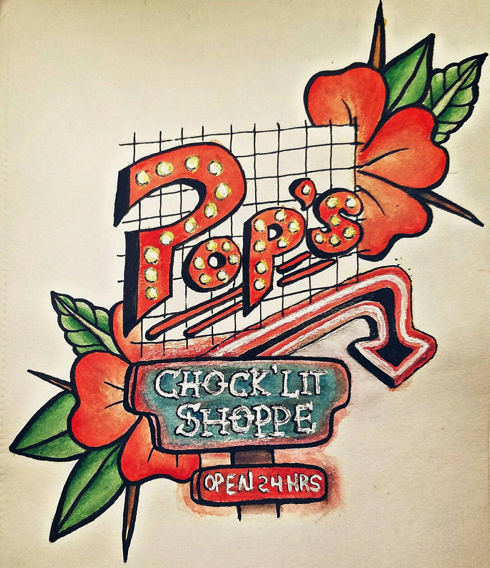 Pops chock lit  shop Riverdale  art