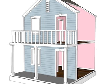 Doll House Plans for American Girl or 18 inch dolls 5 Room Doll House Plans for American Girl or 18 inch dolls 5 Room