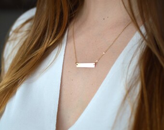 Collar to customize bar gold filled * yellow gold 14 k