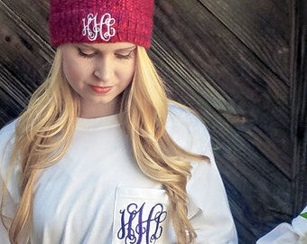 Monogrammed Long Sleeve Pocket T-Shirt