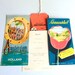 Vintage Amsterdam ephemera. 1950s. Map/brochures/menu