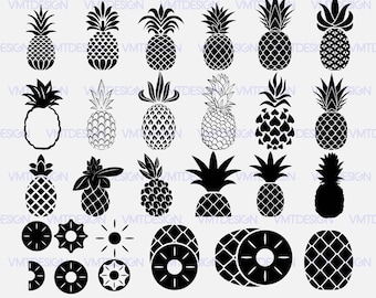 Pineapple SVG - Pineapple Silhouette SVG - Pineapple Silhouette digital clipart for Design or more, Files download eps, png, jpg, svg