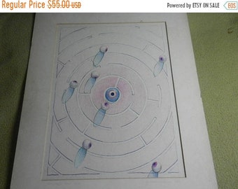 Spring Sale Vintage Outsider Art Signed Mark Schwing Book Cover Design