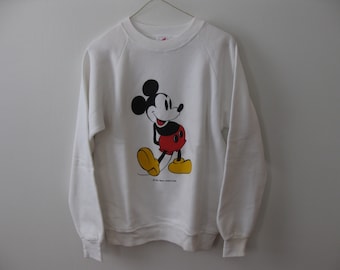 Vintage Mickey Mouse Sweatshirt Walt Disney Adult Mens Medium