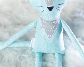 Banjo the Plush Cat // READY TO SHIP // stuffed cat plushie, cat plush animal, stuffed animal cat
