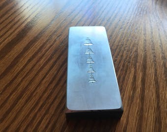 Stainless steel printing plate.