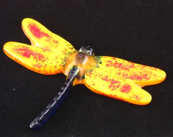 Glass Cast Dragonfly Plant Stake sps-29