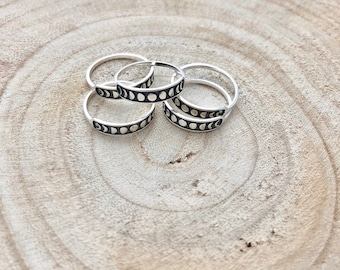 Moon phases ring / Moon ring / Sterling silver Moon ring