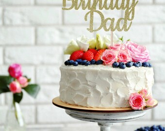 Any Name Any Age Happy Birthday Cake Topper, Birthday Cake Topper, Custom Birthday Cake Topper, Birthday Party Decor, 70th Birthday