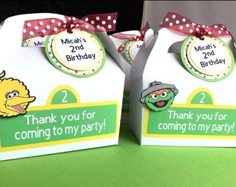 Sesame Street favor boxes
