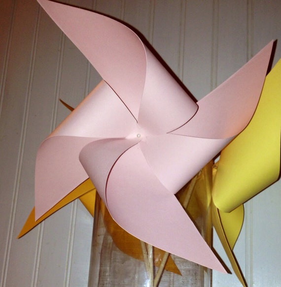 8 medium and 3 small light blue pinwheels spinning pinwheels for Allison
