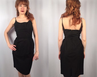 Classic 1960's Little Black Dress Bobbie Brooks Small