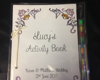 Personalised Children's Wedding Activity Books