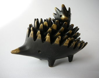 Walter Bosse Hedgehog Ashtray 6pcs Brass Austria
