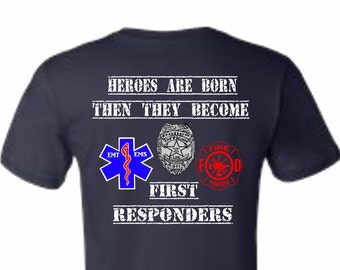 First responder tee | Etsy