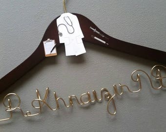 Personalized Nurse Practitioner Hanger, New Graduate or The Soon to Be FNP, FNP White Coat Ceremony, NP Great Gift