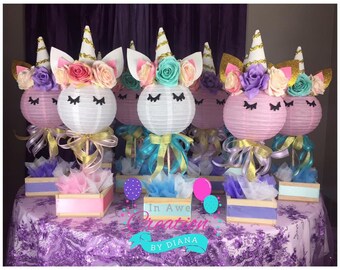 Unicorn Centerpiece ,Happy Birthday Unicorn Centepiece, It's a Girl Unicorn Centerpiece,Unicorn Birthday, Unicorn Baby Shower, Unicorn party