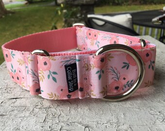 Ranunculus for Chloe - 1.5" Martingale Collar