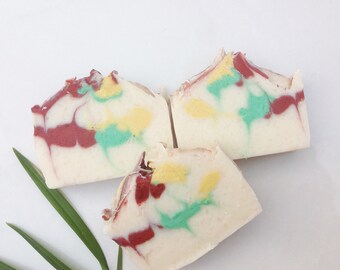 Handmade Frangipani cold process soap