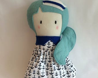 Little Sailor Doll * Cloth Doll * Rag Doll * Fabric Doll * Handmade Doll * Cute Doll * Girls Gift * Baby Gift