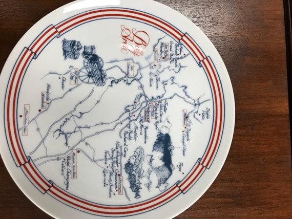 California vineyards plates - Sonoma, Souh central coast, Bay Area, Napa Valley