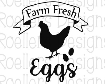 Download Farm Fresh Eggs Svg Chicken Chick Free Photos PSD Mockup Templates