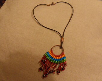 PUT LONG LEATHER NECKLACE