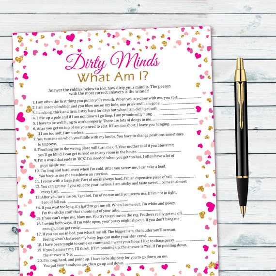 Pink And Gold Bridal Party Game Bachelorette Funny Game