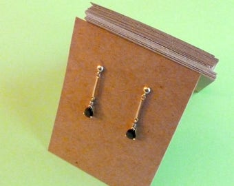 100 earring cards chipboard cards product display earring display jewelry display blank earring cards kraft card recycled craft supplies