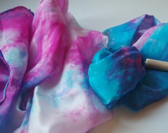 Play Silk Wand : Twirligig 'Berries' (Playsilk Streamer Wand) Waldorf Inspired Outdoor Toy