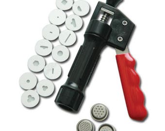 16 Design Discs Sugarpaste Extruder, Sugarcraft Gun, clay extruder
