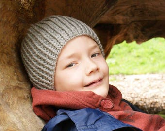 Boy's / Man's Ridge Hat PDF Crochet Pattern.