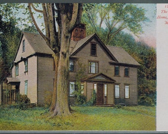 Antique Concord Massachusetts The Alcott Home Undivided Back Unused Postcard