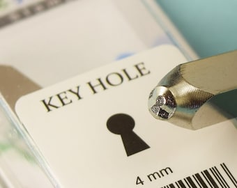 Key Hole metal stamp 4mm metal stamp ImpressArt metal stamp