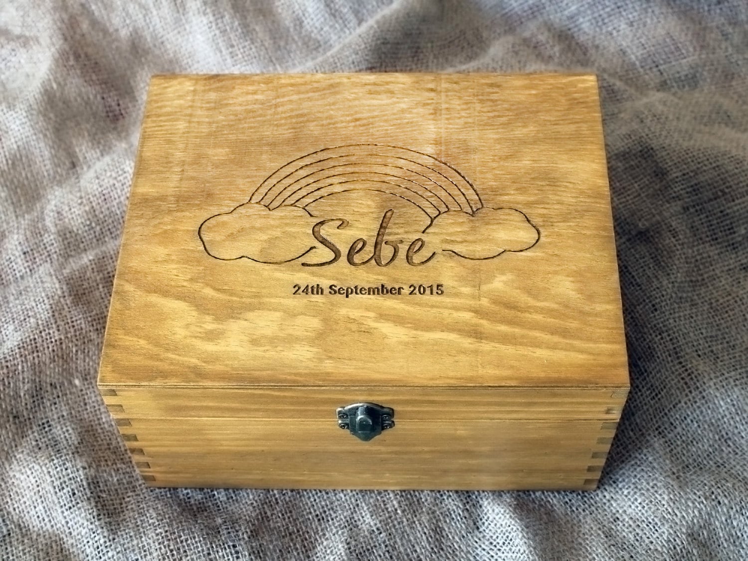 Baby memory box Baby keepsake box Personalised memory box