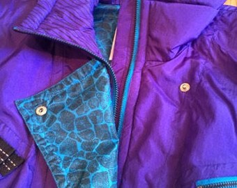 Vintage Womens Kaelin Purple Ski Suit