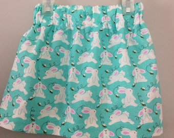 Les filles Easter Bunny jupe Glitter lapins élastique à la taille