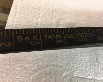 b and k gas station gastank measuring folding stick ruler 126 inch