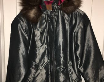 Heavy Winter Coat with Fox Fur Lined Hood