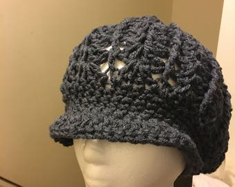 Charcoal Newsboy Cap
