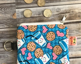 Cute Cookie and Milk Coin Purse