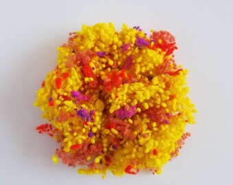BIG BIRD - 10 grams hand-dyed wool nepps